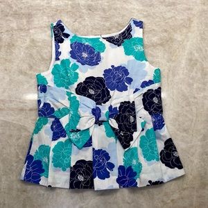 Janie and Jack Floral Sleeveless Top